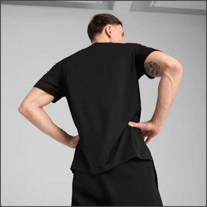 プーマ メンズ Tシャツ 半袖 シャツ トレーニングウェア ランニング 運動 スポーツ ブラック ブルー puma 527378 | PUMA | 02