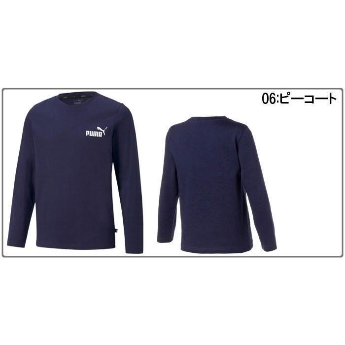 爆買 プーマ ジュニア Tシャツ 長袖 ロングスリーブ シャツ トップス カジュアル 子供服 ロンT 普段着 遊び ワンポイント PUMA 588985 | PUMA | 02