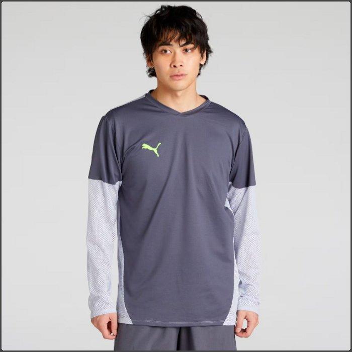プーマ　プラクティスシャツ上下 PUMA（プーマ） メンズ 上下セット 長袖 シャツ ハーフパンツ サッカー