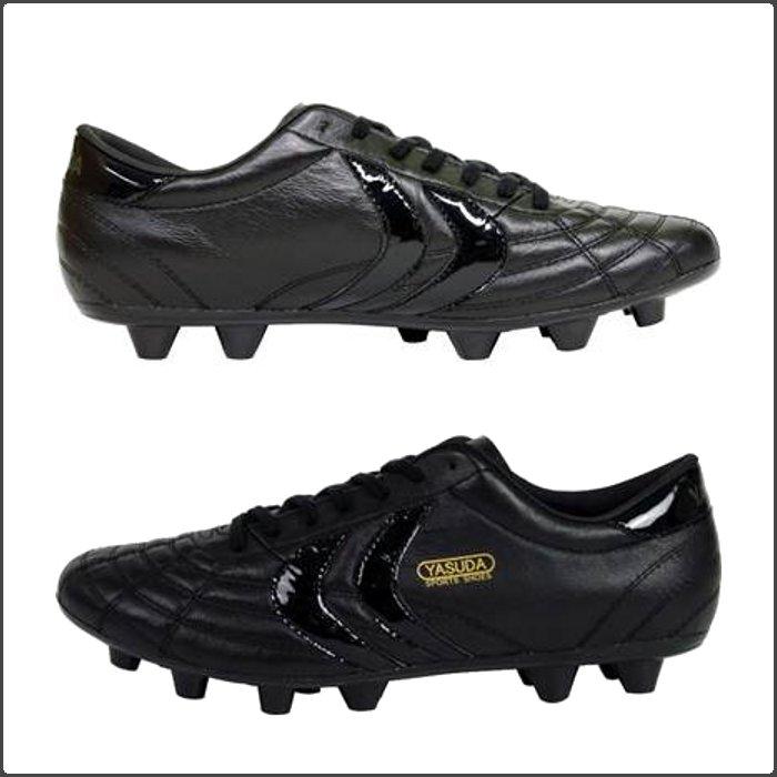 【サッカースパイク】☆新品未使用YASUDA サッカーシューズ ブラック YASUDA サッカーシューズ ブラック スパイク ヤスダ（YASUDA）（メンズ