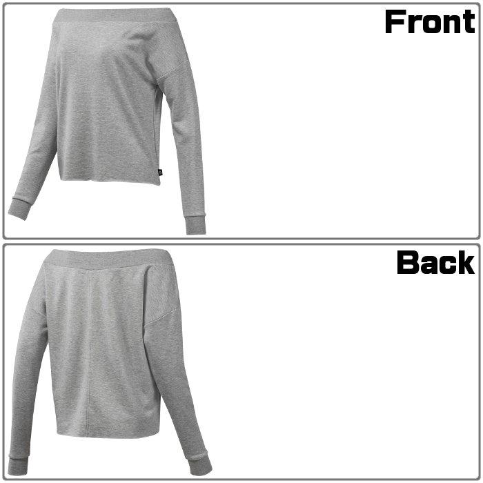 爆買 リーボック Reebok ヨガ オフショルダー プルオーバー レディース ウィメンズ スウェット トレーニングウェア ジム 肩出し FKP97 | Reebok | 01