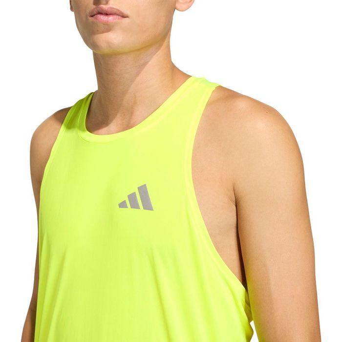 あいす　イエロー クロスストラップ タンクトップ adidas（アディダス） メンズ ランニング タンクトップ マラソン