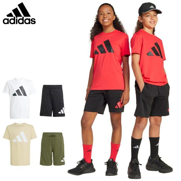 帝京高校 長袖半袖短パン セット adidas（アディダス） ジュニア 半袖Tシャツ+ハーフパンツ 上下セット