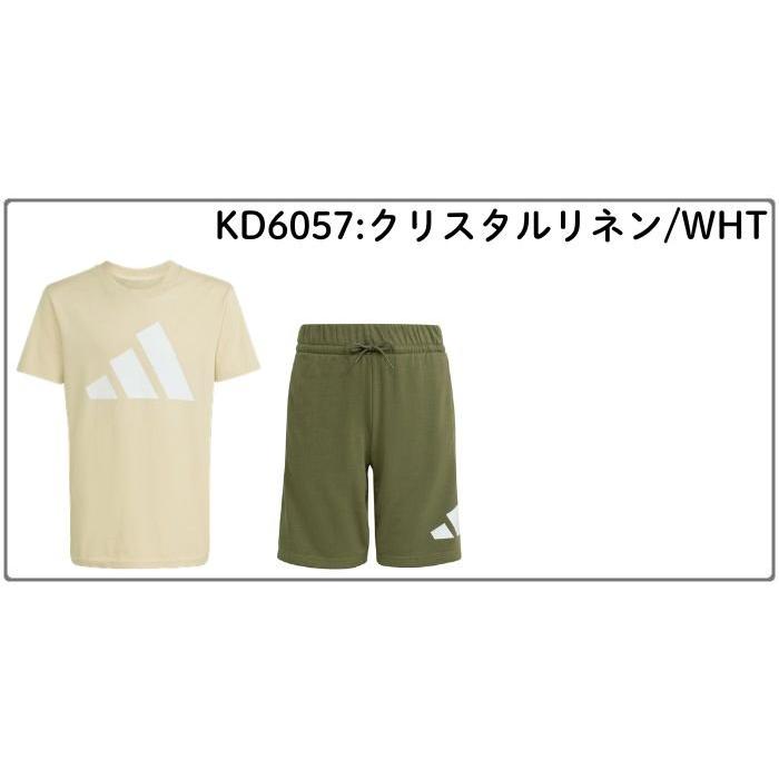 サッカーウェア　小学生　セット adidas（アディダス） ジュニア 半袖Tシャツ+ハーフパンツ 上下セット
