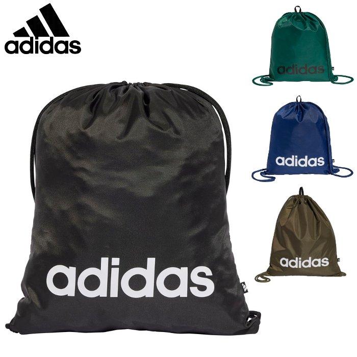 アディダス ジムサック メンズ レディース ナップサック シューサック シューズ入れ 靴入れ ランドリーバッグ 小物入れ スポーツバッグ ブラック adidas KUK78 | adidas