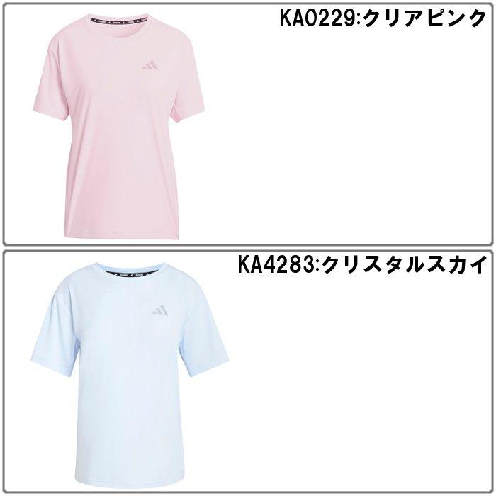 爆買 アディダス レディース ランニングTシャツ マラソン 陸上 ランナー 半袖 トレーニング スポーツウェア 軽量 ブラック ホワイト adidas LA749 | adidas | 06