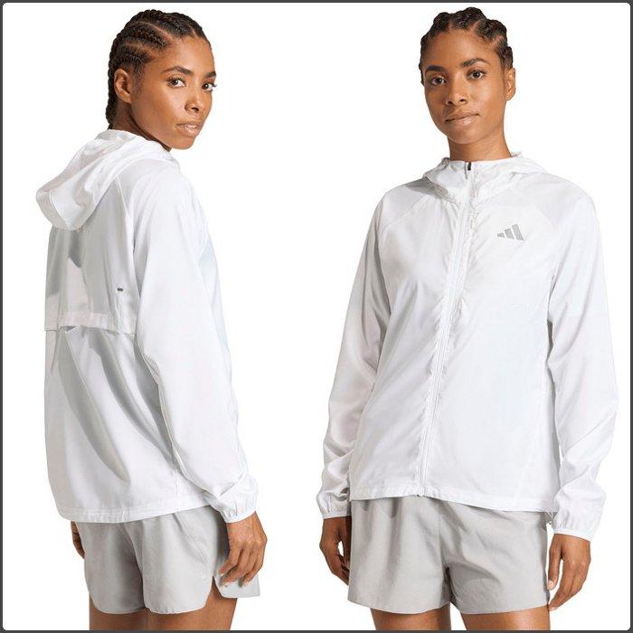 爆買 アディダス レディース ランニングジャケット マラソン 陸上 ランナー トレーニング スポーツウェア 軽量 ブラック ホワイト adidas US603 | adidas | 03