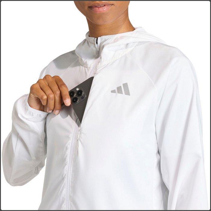 爆買 アディダス レディース ランニングジャケット マラソン 陸上 ランナー トレーニング スポーツウェア 軽量 ブラック ホワイト adidas US603 | adidas | 04