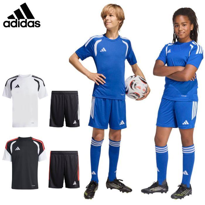 adidas（アディダス） ジュニア 半袖Tシャツ+ハーフパンツ 上下セット