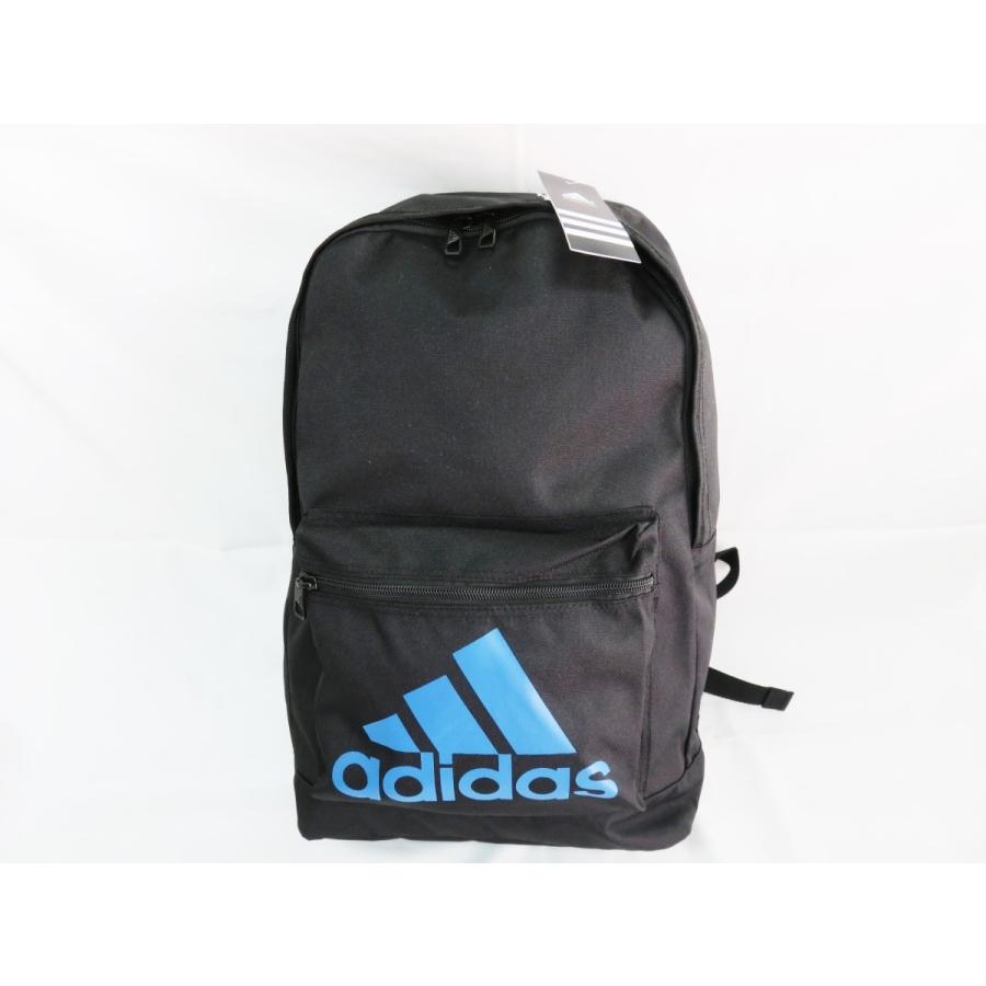 1 U-9163  ブラック ブルー 新品 adidas アディダス リュックサック デイバッグ 45cm 定価3218円税込の品 おしゃれバッグ｜funa8478｜03