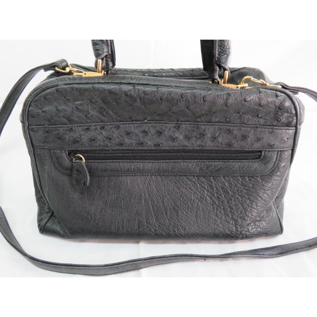 QR 高級 オーストリッチ 2WAYバッグ ハンドバッグ ショルダー QR 高級 オーストリッチ 2WAYバッグ ハンドバッグ ショルダー