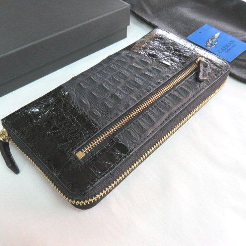 新品高級クロコダイル長財布ブラック③ メンズ｜長財布