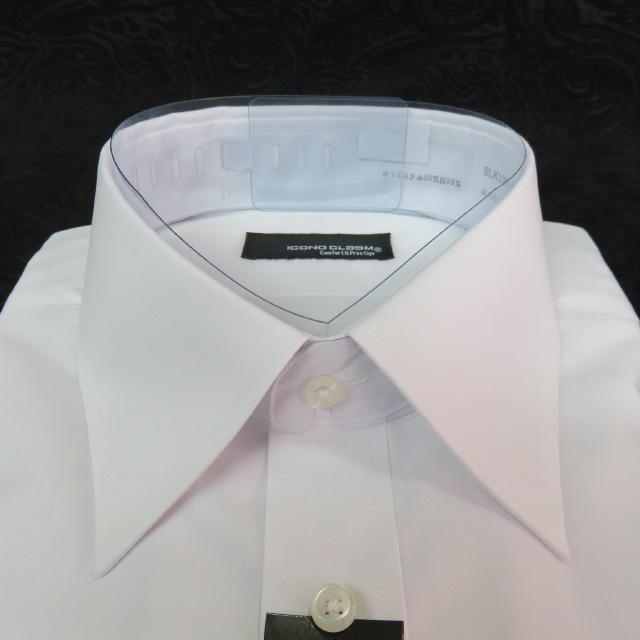 AB2 新品 長袖 ビジネスシャツ ワイド Lサイズ 40-84 形態安定加工 2枚