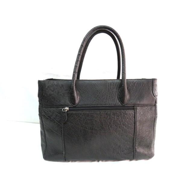 IW 人気 本物 オーストリッチ トートバッグ ハンドバッグ 34cm 