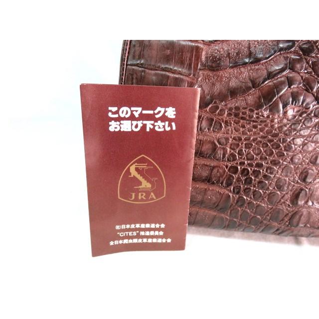 IY 日本製 JRA認定 高級 本物 クロコダイル トートバッグ ショルダー