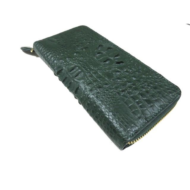 MD 新品 RODANIA ロダニア 本物 クロコダイル ラウンドファスナー 長