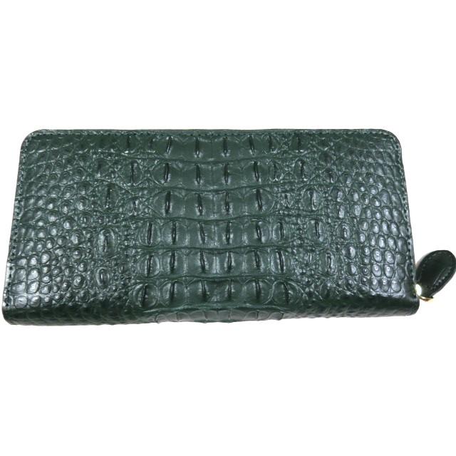 MD 新品 RODANIA ロダニア 本物 クロコダイル ラウンドファスナー 長