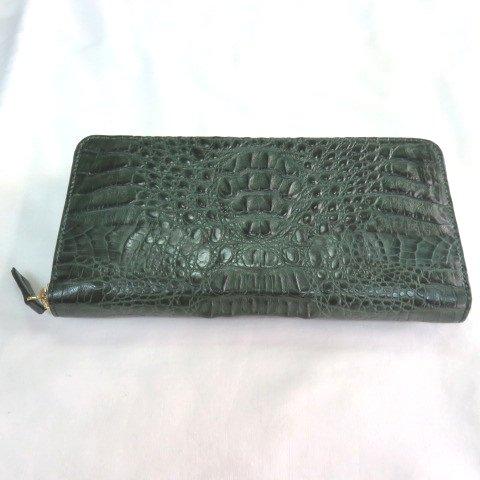 MQ 新品 RODANIA ロダニア 本物 クロコダイル ラウンドファスナー 長