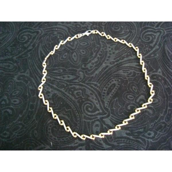 LM ネックレス Pt850 プラチナ K18 18金 豪華 デザイン 12.3g