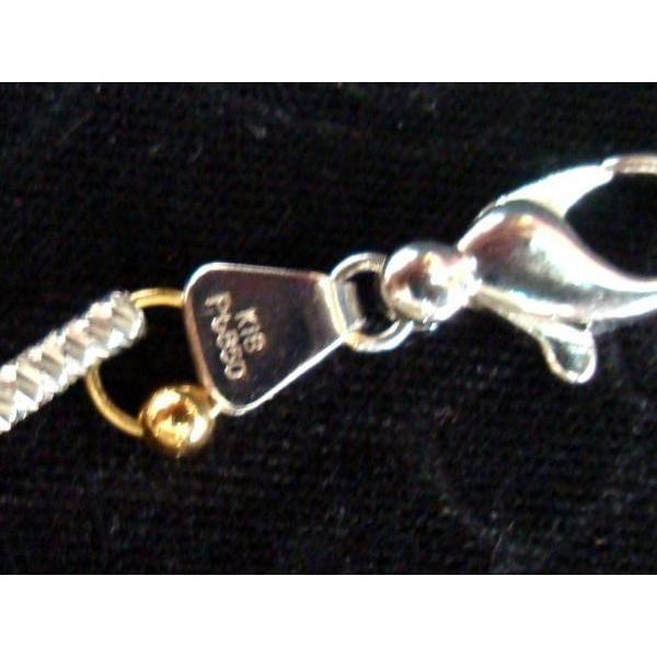 LM ネックレス Pt850 プラチナ K18 18金 豪華 デザイン 12.3g