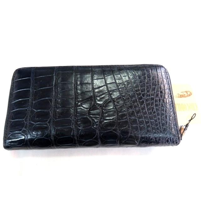 ZC 新品 高級 本物 上質 クロコダイル ラウンドファスナー 長 ZC 新品 高級 本物 上質 クロコダイル ラウンドファスナー 長