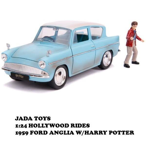 Jada ハリーポッター ミニカー 1/24 フィギュア付き 車 おもちゃ