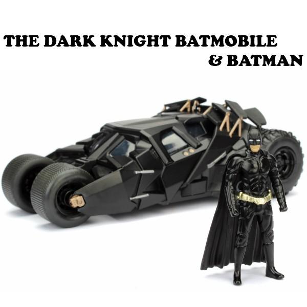 バットマンミニカー Jada 1:24 - Arkham Knight Batmobile with Batman Diecast