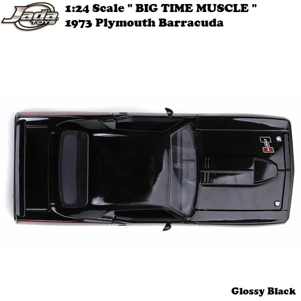 Jada JADATOYS 1/24 BTM 1973 Plymouth Barracuda Glossy Black