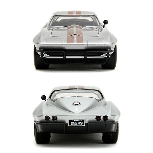 シボレー コルベット 1966 ミニカー アメ車  1/24 ダイキャストカー JADA TOYS 1:24 BTM 1966 Chevrolet Corvette ダイキャスト アメリカン雑貨 アメトイ｜funandfunny｜06