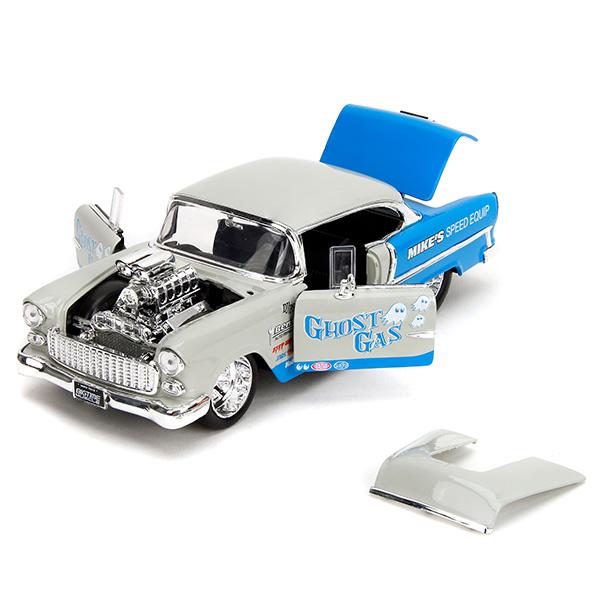 Jada ミニカー アメ車 1955 シボレー ベルエア ブルー グレー JADATOYS