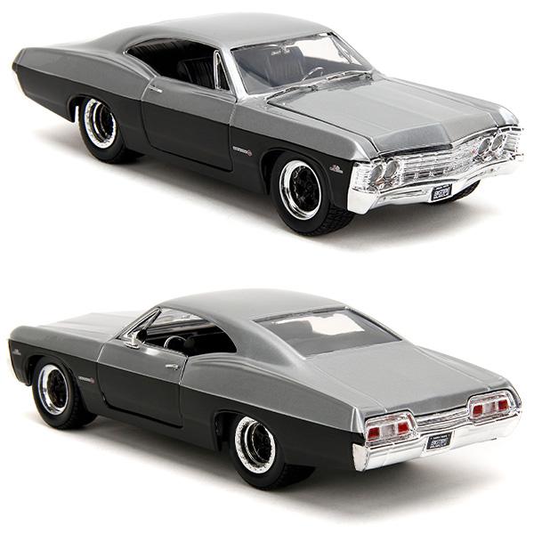 Jada ミニカー アメ車 1967 シボレー インパラ グレー ブラック