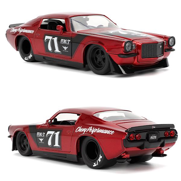 Jada ミニカー アメ車 1971 シボレー カマロ レッド JADATOYS 1:24 BTM