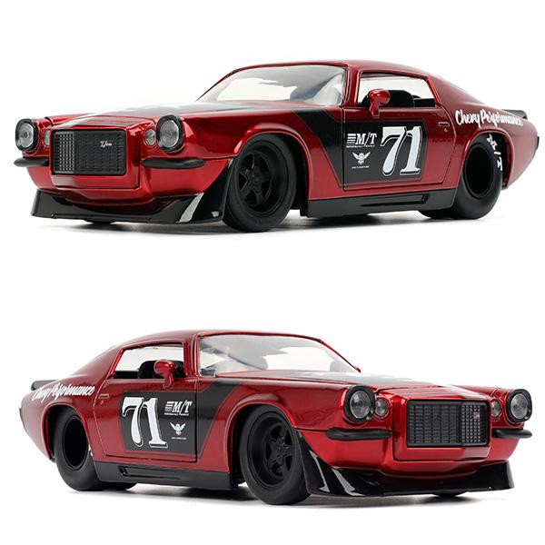 Jada ミニカー アメ車 1971 シボレー カマロ レッド JADATOYS 1:24 BTM
