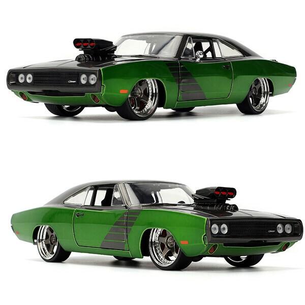 Jada ミニカー アメ車 1970 ダッジ チャージャー ブラック グリーン