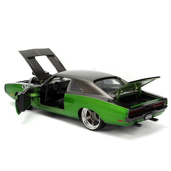 Jada ミニカー アメ車 1970 ダッジ チャージャー ブラック グリーン