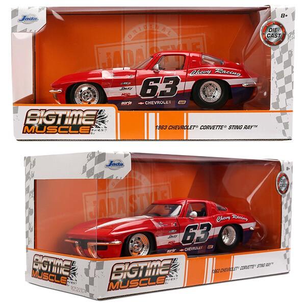Jada シボレー コルベット 1963 ミニカー 1/24 アメ車 旧車 ダイ