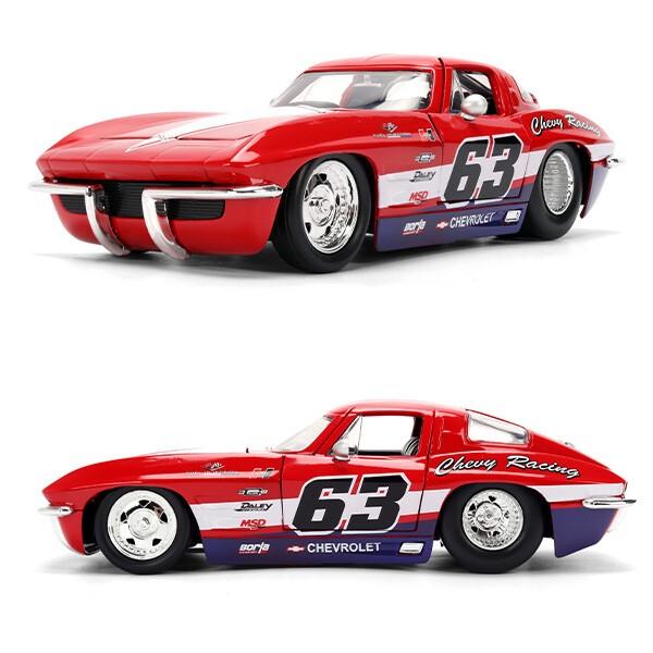 Jada シボレー コルベット 1963 ミニカー 1/24 アメ車 旧車 ダイ