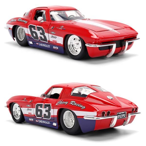 Jada シボレー コルベット 1963 ミニカー 1/24 アメ車 旧車 ダイ