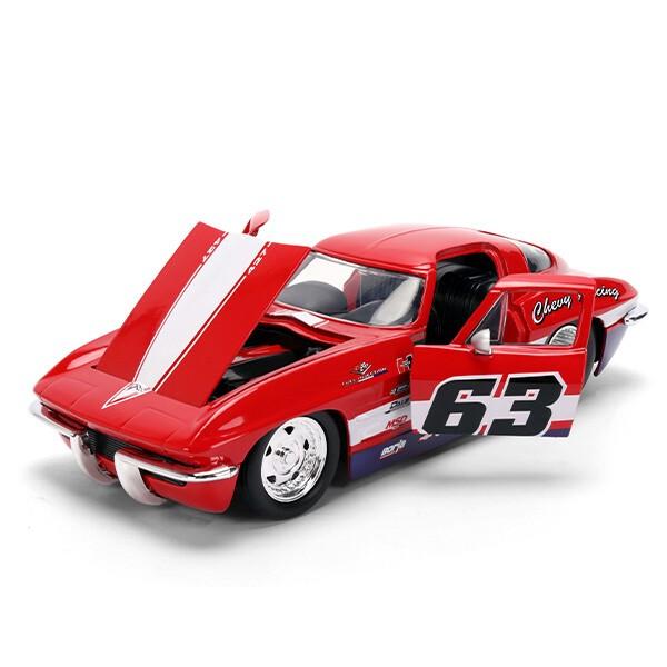 Jada シボレー コルベット 1963 ミニカー 1/24 アメ車 旧車 ダイ
