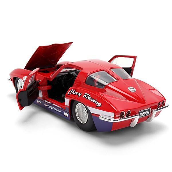 Jada シボレー コルベット 1963 ミニカー 1/24 アメ車 旧車 ダイ