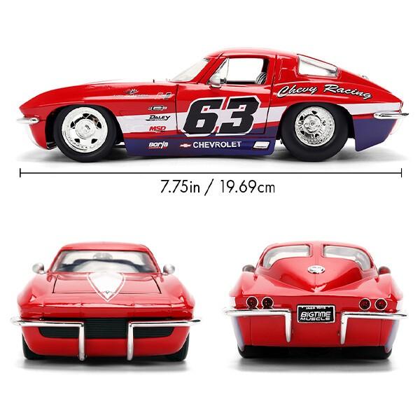 Jada シボレー コルベット 1963 ミニカー 1/24 アメ車 旧車 ダイ