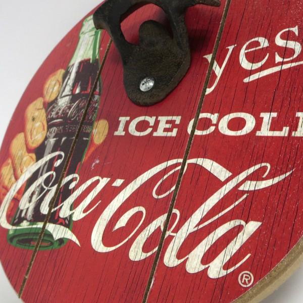 Coca Cola（コカコーラ） 8”ラウンド ボトルキャップ オープナー Coca