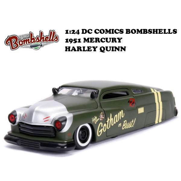 1:24 DC COMICS BOMBSHELLS 1951 MECURY & HARLEY QUINN ミニカー｜funandfunny｜05
