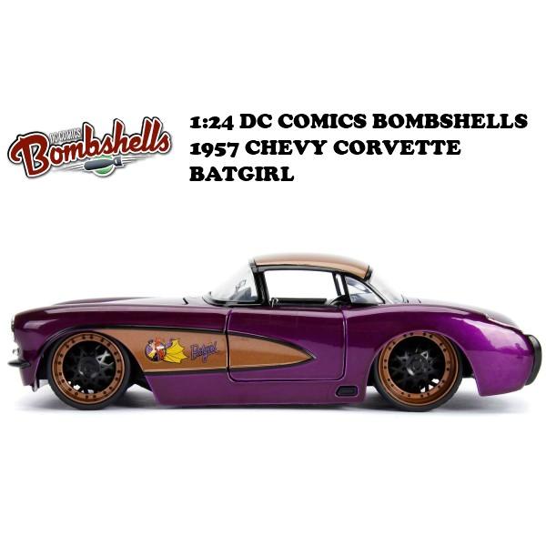 1:24 DC COMICS BOMBSHELLS 1957 CHEVY CORVETTE & BATGIRL ミニカー｜funandfunny｜04
