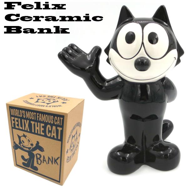 FELIX THE CAT フィリックス 貯金箱 BANK Felix】フィリックス セラミックバンク FELIX CERAMIC BANK 陶製 H23cm