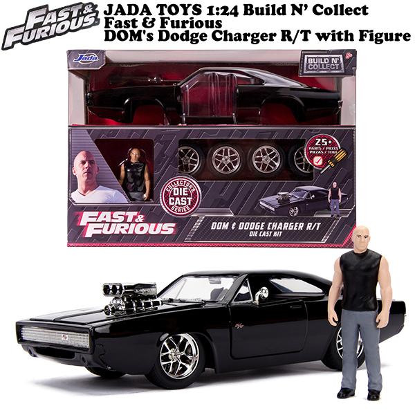 送料無料 Jadatoys 1 24 ワイルドスピード ダイキャストミニカー 組み立てセット 1970年式 ダッジ チャージャー Rt Amp ドミニクフィギュア付き 車 アメ車 最安値に挑戦