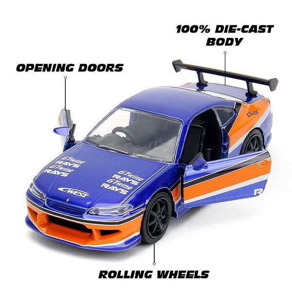 Jada ワイルドスピード ミニカー 1/32 2001 日産 シルビア ダイ