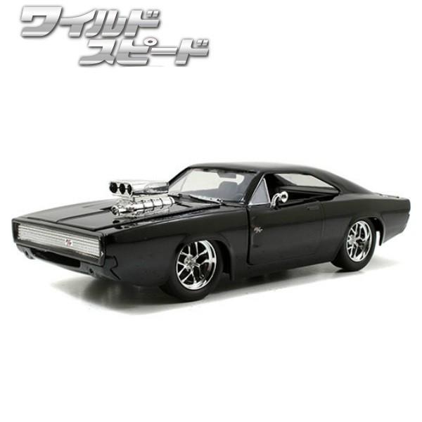 ミニカー 1/24 ワイルドスピード ダイキャストカー ダッジ チャージャー グロス ブラック jada toys DOM DODGE CHARGER R/T GLOSS ワイスピ 車 アメ車｜funandfunny