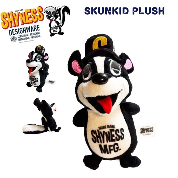 SHYNESS SKUNKID ぬいぐるみ キャラクター 高さ18cm プラッシュ