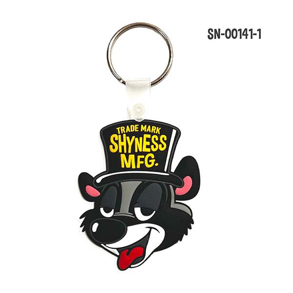 SHYNESS 3D ラバー キーリング アメリカン キャラクター キーホルダー